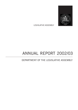 Annual Report 2002/03