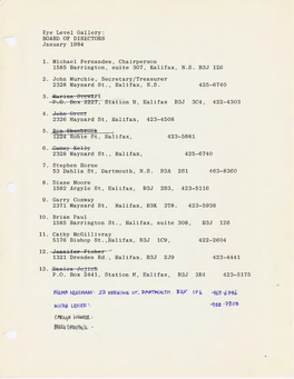 BOARD of DIRECTORS January 1984 1. Michael Fernandes