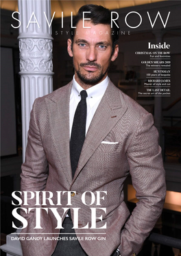 Spirit of Style David Gandy Launches Savile Row Gin Gstaad Palace Switzerland