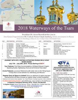 Waterways of the Tsars with NTS FULL BROCHURE MASTER