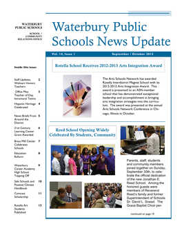 Waterbury Public Schools News Update