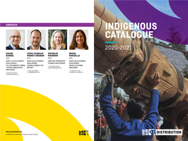 Indigenous Catalogue 2020-2021 Oscar Louis-Charles Nathalie Grace Rangel Mignot-Grenier Bourdon Marzella