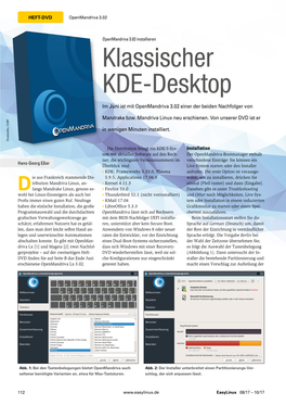 Klassischer KDE-Desktop