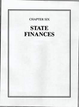 State Finances State Finances in a Changing Economy