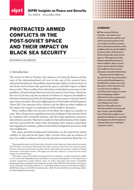 Protracted Armed Conflicts in the Post-Soviet Space and Their
