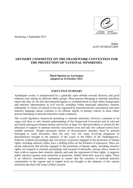 Advisory Committee on the Framework Convention for the Protection of National Minorities