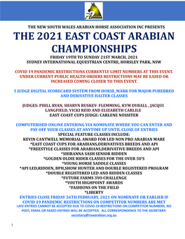 East Coast Program 2021