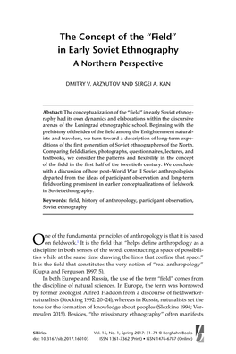 In Early Soviet Ethnography a Northern Perspective