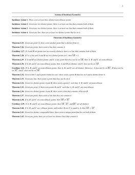 Theorems & Postulates