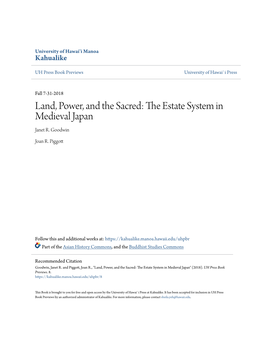 The Estate System in Medieval Japan Janet R