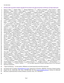 Genome-Wide Association Analyses Identify 44 Risk Variants and Refine