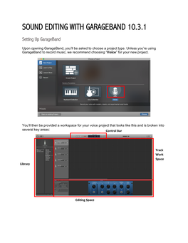 Sound Editing with Garageband 10.3.1