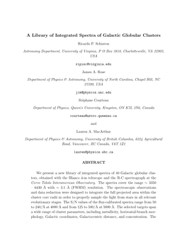 A Library of Integrated Spectra of Galactic Globular Clusters