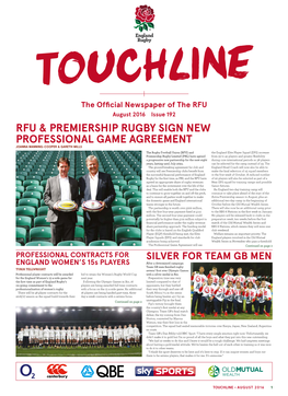 Rfu & Premiership Rugby Sign New Professional Game Agreement