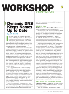Dynamic DNS Keeps Names up to Date