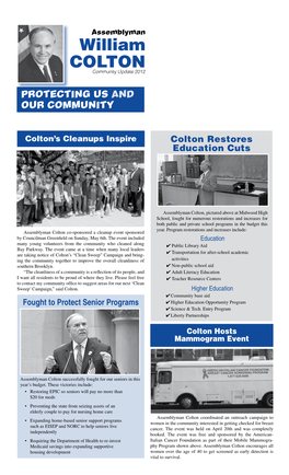 William COLTON Community Update 2012