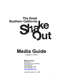 Media Guide ~ Updated 11/12/08 ~