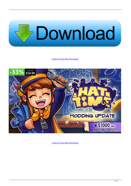 A Hat in Time Beta Download