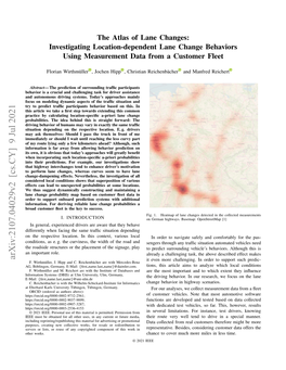 The Atlas of Lane Changes: Investigating Location-Dependent Lane Change Behaviors Using Measurement Data from a Customer Fleet