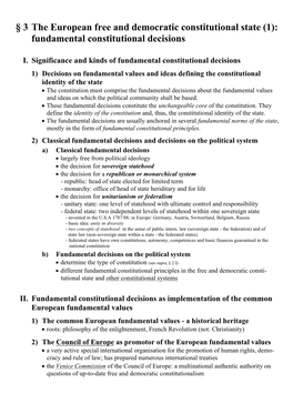 Fundamental Constitutional Decisions
