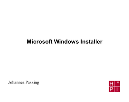 Microsoft Windows Installer