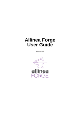 Allinea Forge User Guide