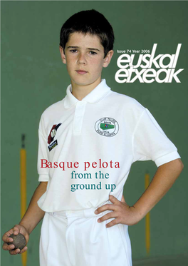 Basque Pelota from the Ground up AURKIBIDEA / TABLE of CONTENTS