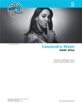 Cassandra Steen Gebt Alles