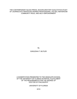 University of Florida Thesis Or Dissertation Formatting