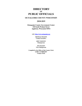 Directory of Public Officials