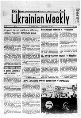 The Ukrainian Weekly 1985