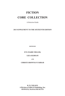 Fiction Core Collection