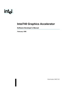 Intel740 Graphics Accelerator