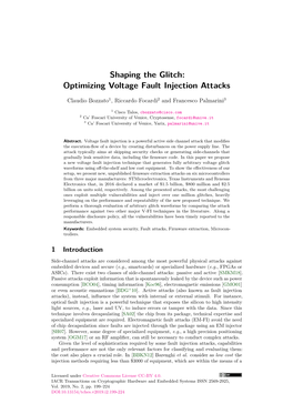 Shaping the Glitch: Optimizing Voltage Fault Injection Attacks