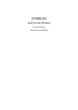 DYBBUKS and Jewish Women