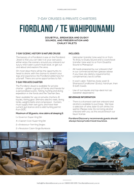 Fiordland / Te Wahipounamu