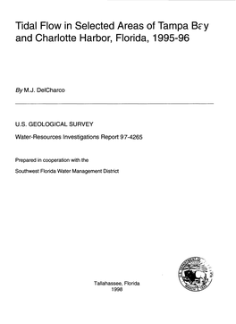 Tidal Flow in Selected Areas of Tampa Bry and Charlotte Harbor, Florida, 1995-96