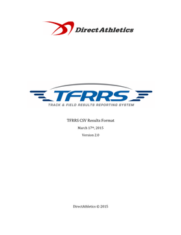 TFRRS CSV Results Format