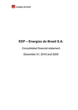 EDP – Energias Do Brasil S.A