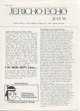 Jericho Echo July '86