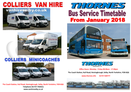 The Coach Station, Hull Road, Hemingbrough, Selby, North Yorkshire, YO8 6QG 01757 630777