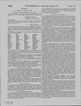 CONGRESSIONAL RECORD-SENATE APRIL 28 SENATE Mr