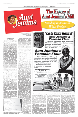 The History of Aunt Jemima's Mill