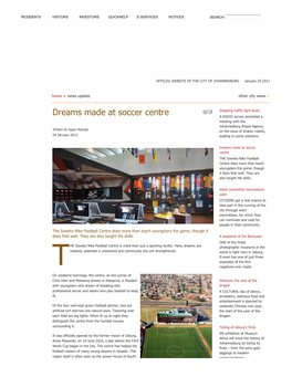 Dreams Made at Soccer Centre | News Update