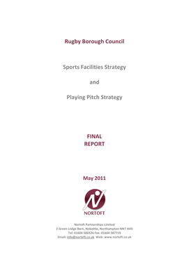 Sports Facilities Strategy and Playing Pitch Strategy