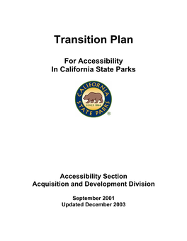 Transition Plan