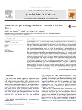 Provenance and Geochronology of Cenozoic Sandstones of Northern Borneo ⇑ M.W.A