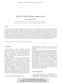 How Do P-Type Atpases Transport Ions?