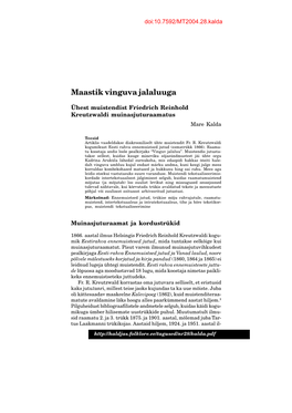 Maastik Vinguva Jalaluuga