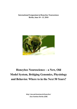 The Auditory System of the Honeybee (Hiroyuki Ai, Fukuoka, Japan)